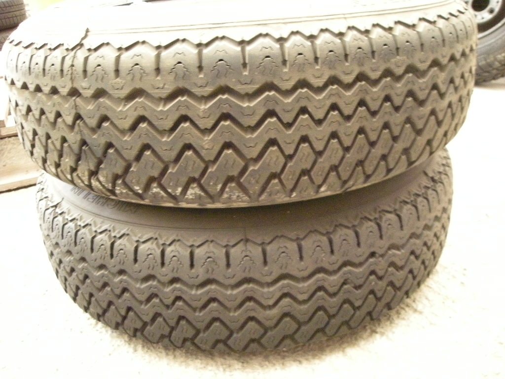 Stahlfelge mit Sommerreifen für Mercedes W108, W109 – Bild 2