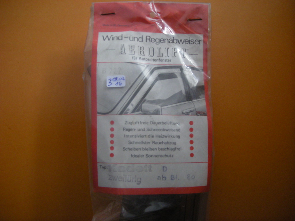 Wind- und Regenabweiser für Opel Kadett D ab Bj. 1980 – Bild 2