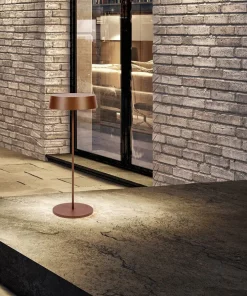 LED Akku Tischleuchte STEFANOS weiß | schwarz | rost