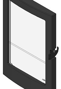 Komplette Feurtür aus Guß