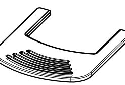 Schwarze  Topplatte aus Guß