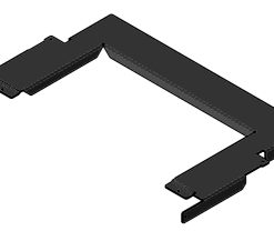 Abdeckplatte in Stahl schwarz lackiert