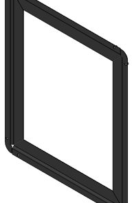 Bausatz Haltebügel für Scheibebefestigung – Außentür