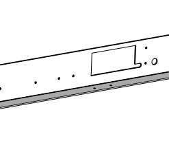 Hintere Montageleiste