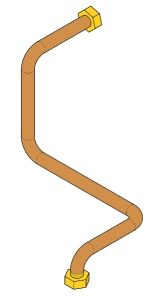 Heizungsvorlaufrohr – mit Hochleistungs-Zirkulator