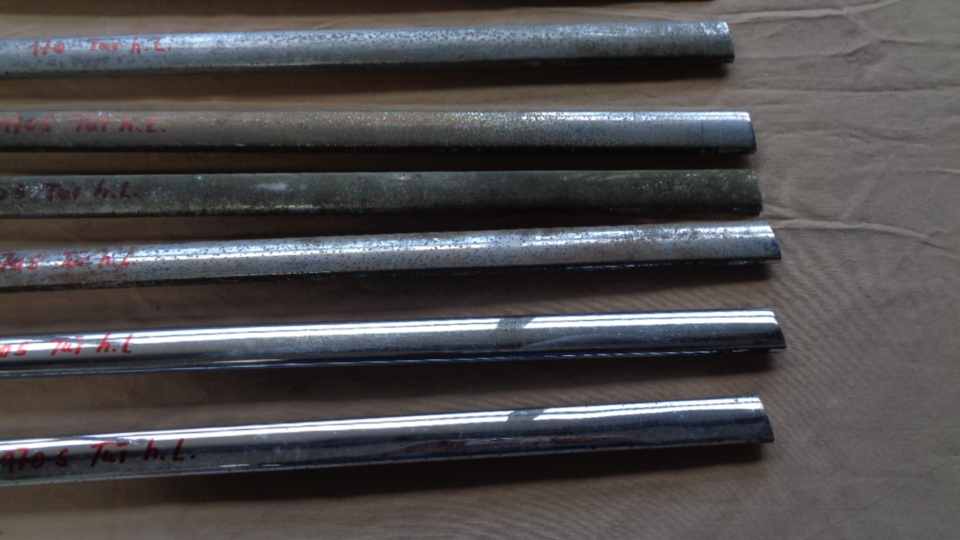 Zierleiste für Fondtür hinten links für Mercedes 170 S, S-D, S-V, DS, Sb, SB-Cabrio, W136 und 220 W187 – Bild 4