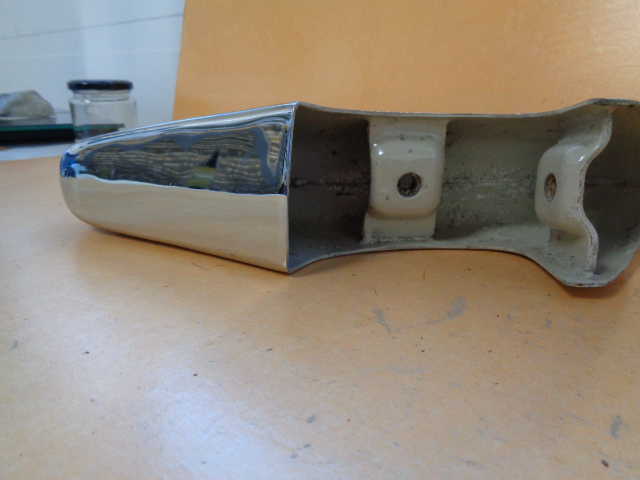 Stoßfängerhorn hinten links für Mercedes 220 Ponton Coupe/Cabrio W180 SAC, W128 SEAC – Bild 3