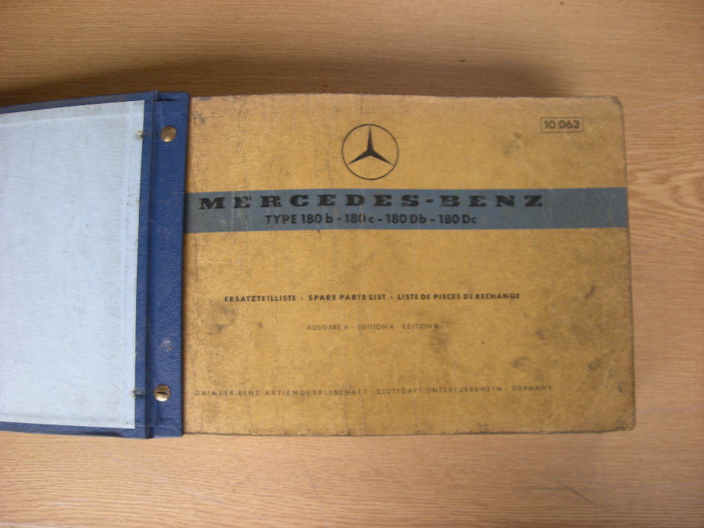 Mercedes-Benz Type 180b – 180 c – 180 Db – 180 Dc