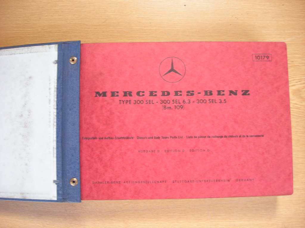 Mercedes-Benz Type 300 SEL 6.3 – 300 SEL 3.5 (Bm 109 E63 109 E35)